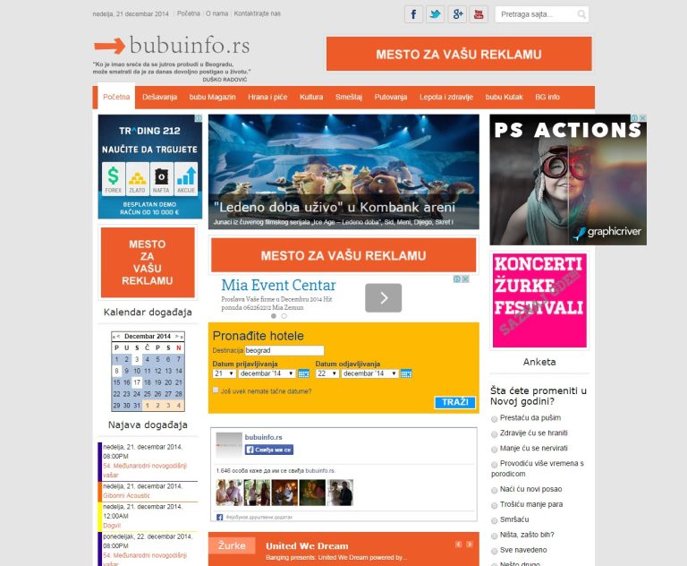 BuBuInfo - info portal Beograda