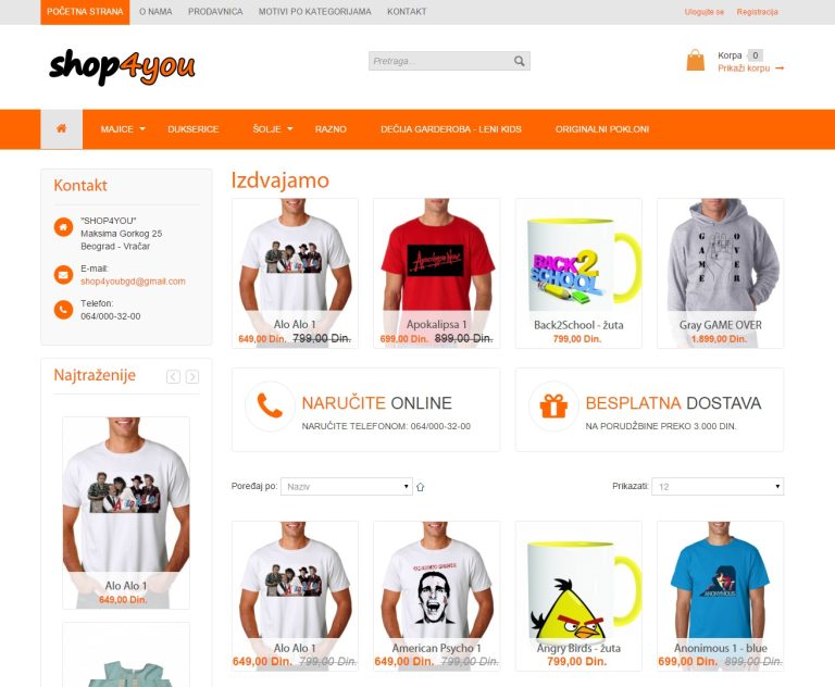 Prodavnica Shop4You